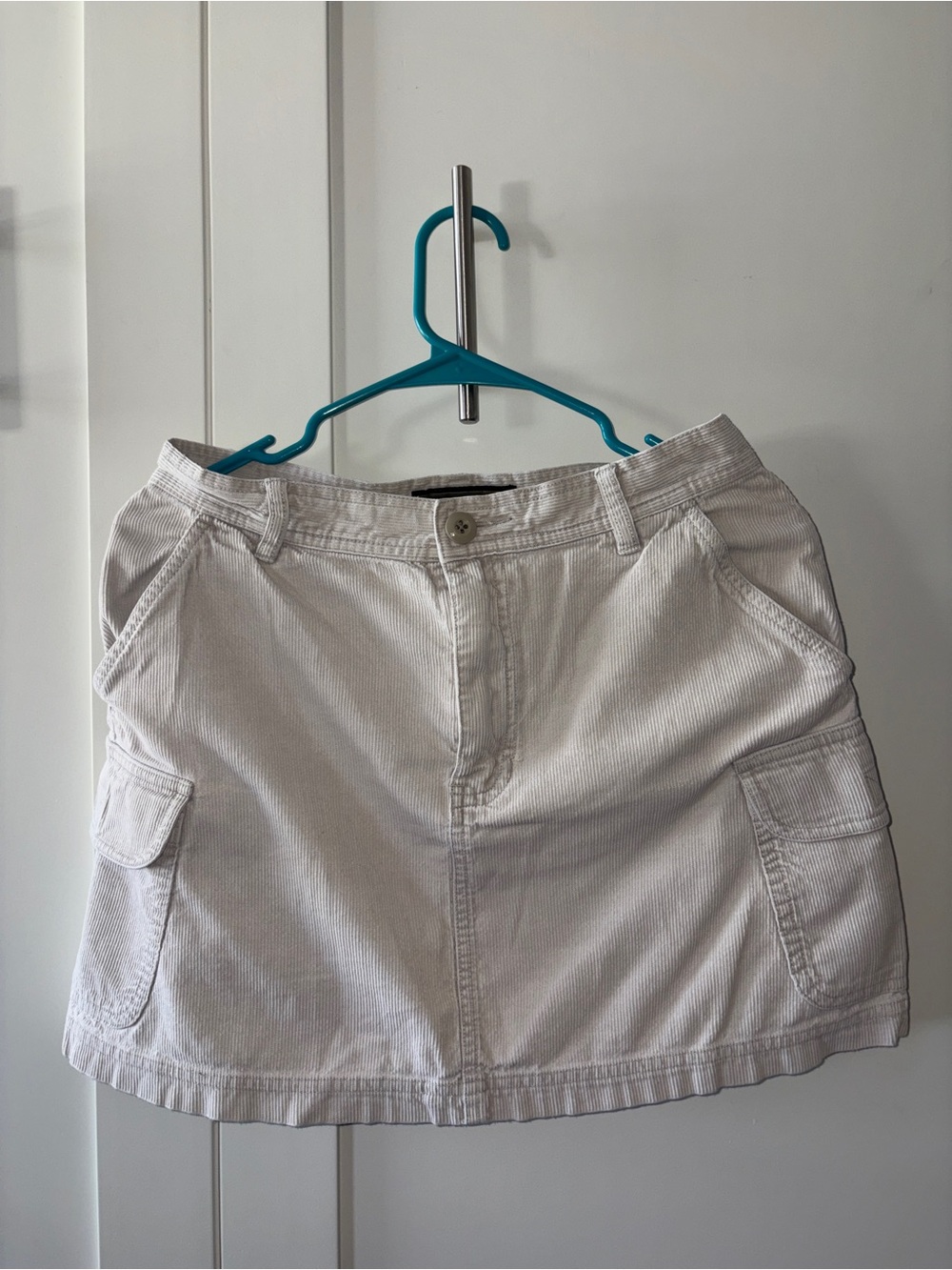 Abercrombie & Fitch Corduroy Skirt with Button Detail